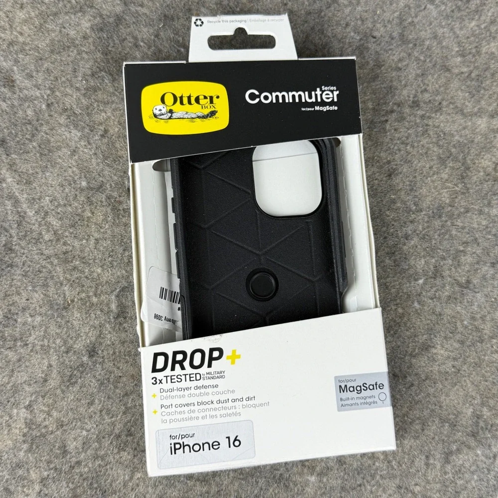 OtterBox Commuter Series MagSafe Case for iPhone 16 Black 77-99441 New